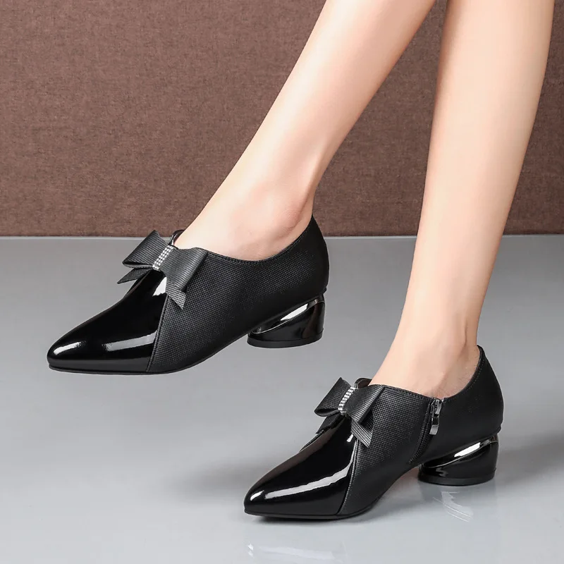 chaussures femme chic et élégante chaussures femme ete chaussures femme  Chaussures simples pointues avec nœud pour femmes, Parker, talons hauts