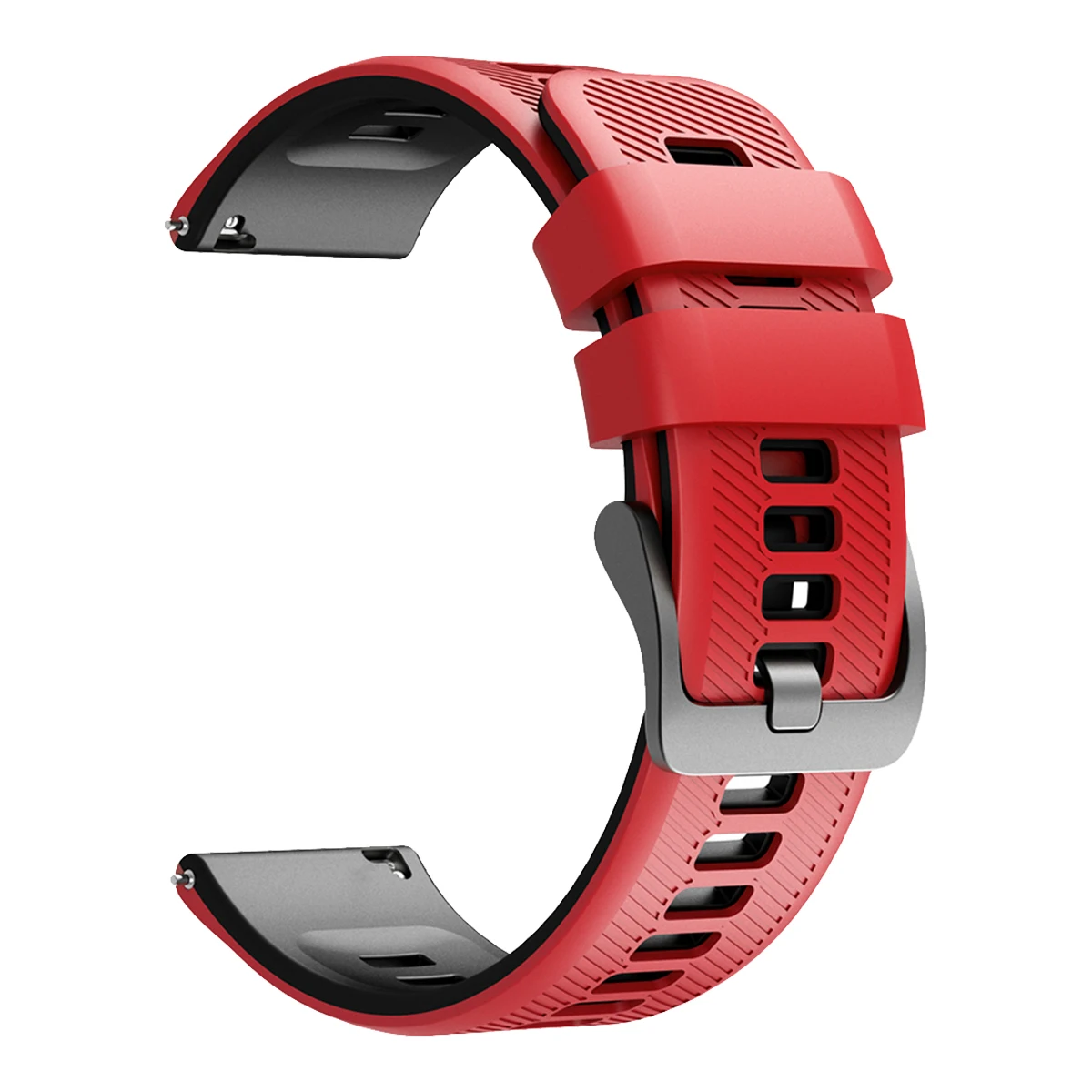 22mm Silicone Sports Watch Strap Replacement Bracelet - Universal Fit