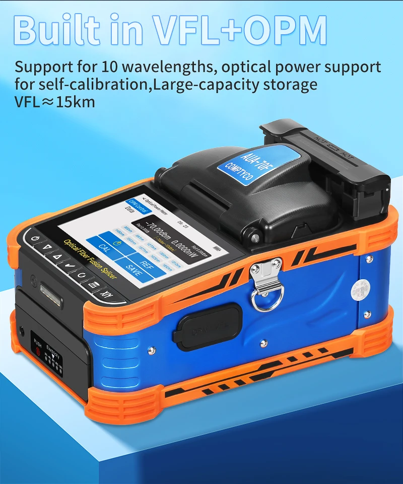 A-5/FS-60F/AUA-70F Optical Fiber Fusion Splicer 6 Motor Multilingual SM MM Fiber