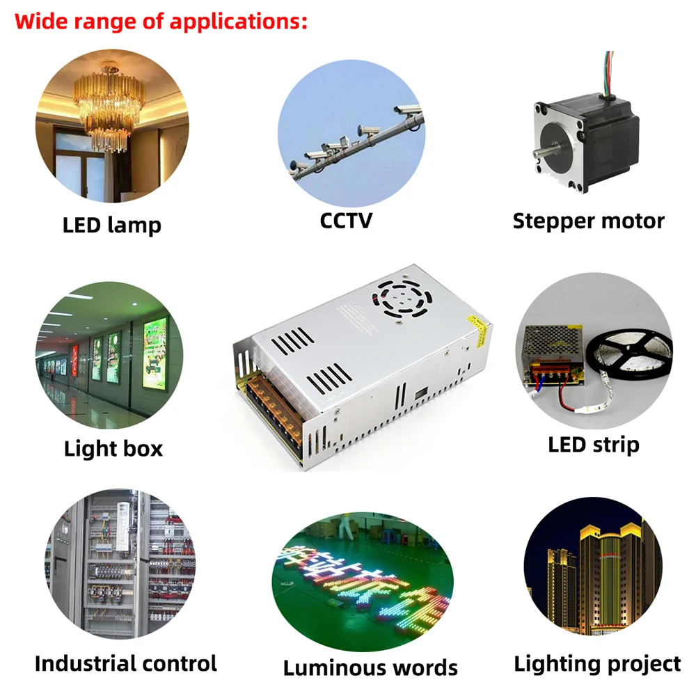 400W 500W 600W switching áram Ajánlattétel ligh Transzformátor Váltóáram 110V 220V hogy Egyenáram 5V 12V 24V 36V 48V áram Ajánlattétel Szülőok Adapter számára le