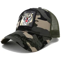 2023 New Summer Animal Embroidery Baseball Cap for Men Women Snapback Hat Adjustable Outdoor Breathable Mesh Trucker Hats Gorras 3