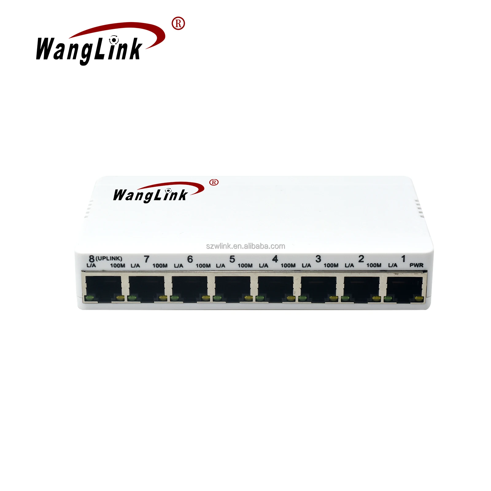Wanglink 10/100M 역방향 PoE 8 포트 패시브 PoE(PSE 및 VLAN 버튼 준수 PSD 및 PD 포함)