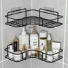 Aluminum Alloy Bathroom Shelves No-drill Corner Shelf Shower Storage Rack Holder Toilet Makeup Organizer for Shampoo Wall Supply 1