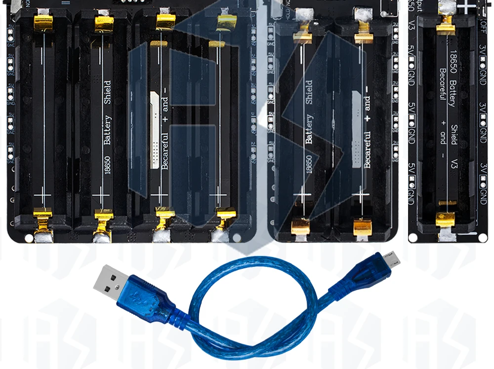 1PCS ~ 4PCS 18650 Lithium-Batterie Schild V8 Mobile Power Expansion Board Modul 5V/3A 3V/1A Micro USB Für Arduino ESP32 ESP8266 – Detail 21