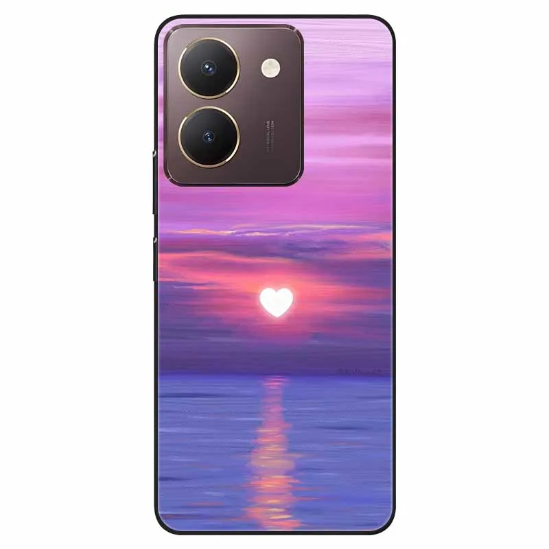 Black TPU Bumper Soft Silicone Shockproof Phone Case with Cute Cat Design