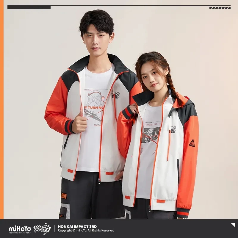 

[Genuine]Honkai Impact 3rd Cosplay Kiana Kaslana New Lost Traveller Series Woven Jacket Couple Spring and Autumn Season Tops