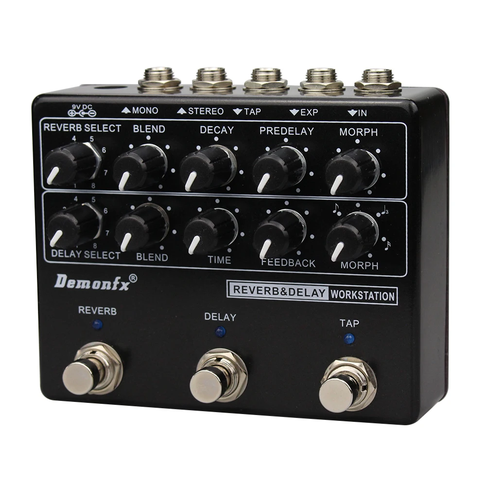 NEW Demonfx RDW Reverb Delay Workstation Guitar Bass Effect Pedal