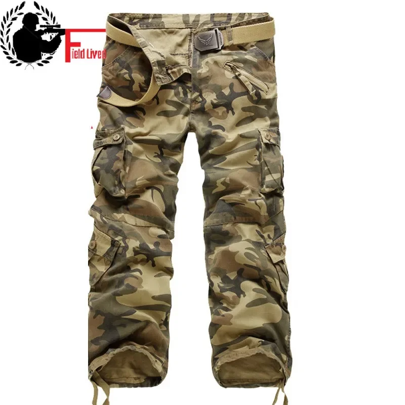

2023 New Tactical Pants Military Style workpant clothing Men's Combat Camouflage Cargo Pants Male maikul789 Casual Trousers
