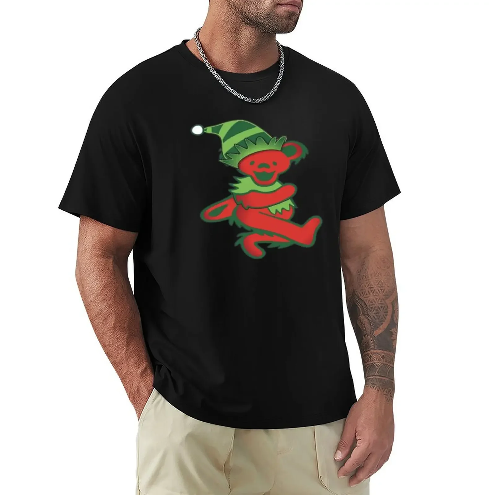 

Holidays x Dancing Bear 1 T-shirt vintage anime Men's clothing