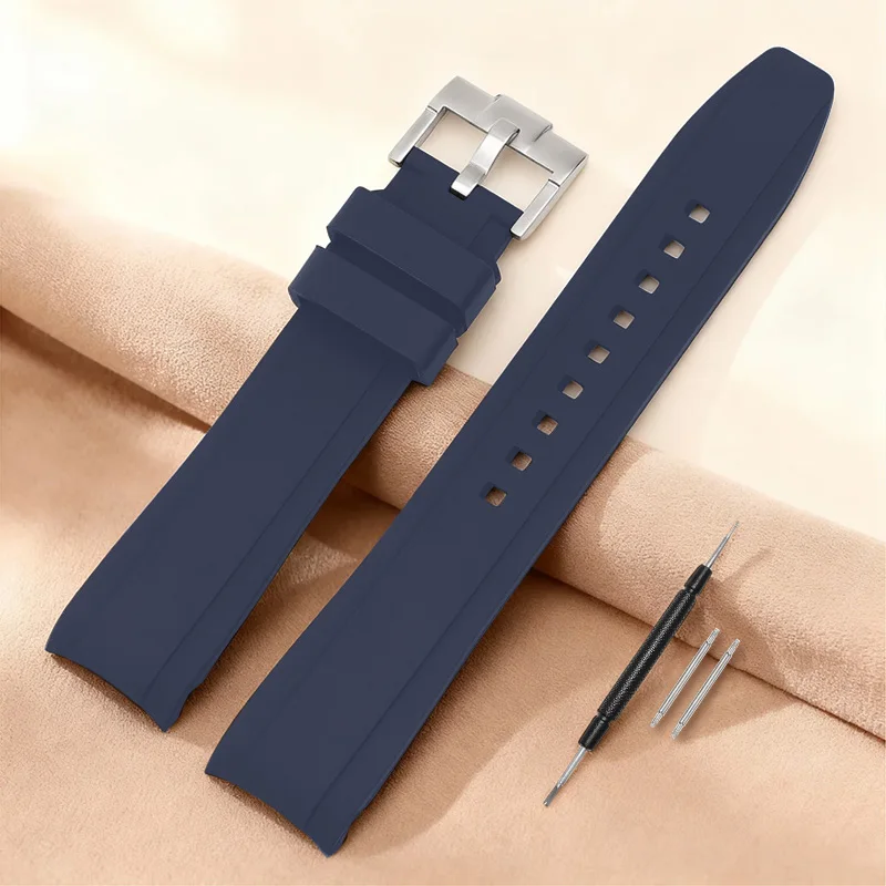 Durable Waterproof Silicone Sports Watch Strap - Adjustable and Breathable