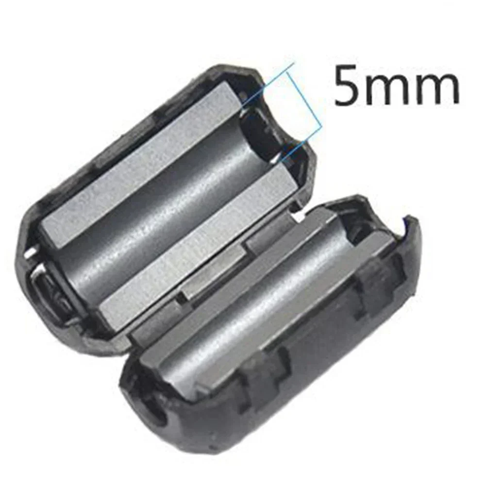 Cable Noise Suppressor Cable Clip Cable Filter 2/5pcs TDK 5mm Ferrite Core Noise Suppressor Filter Ring Cable Clip On Wire RFI EMI Anti-Jamming Cable Noise Cancellation