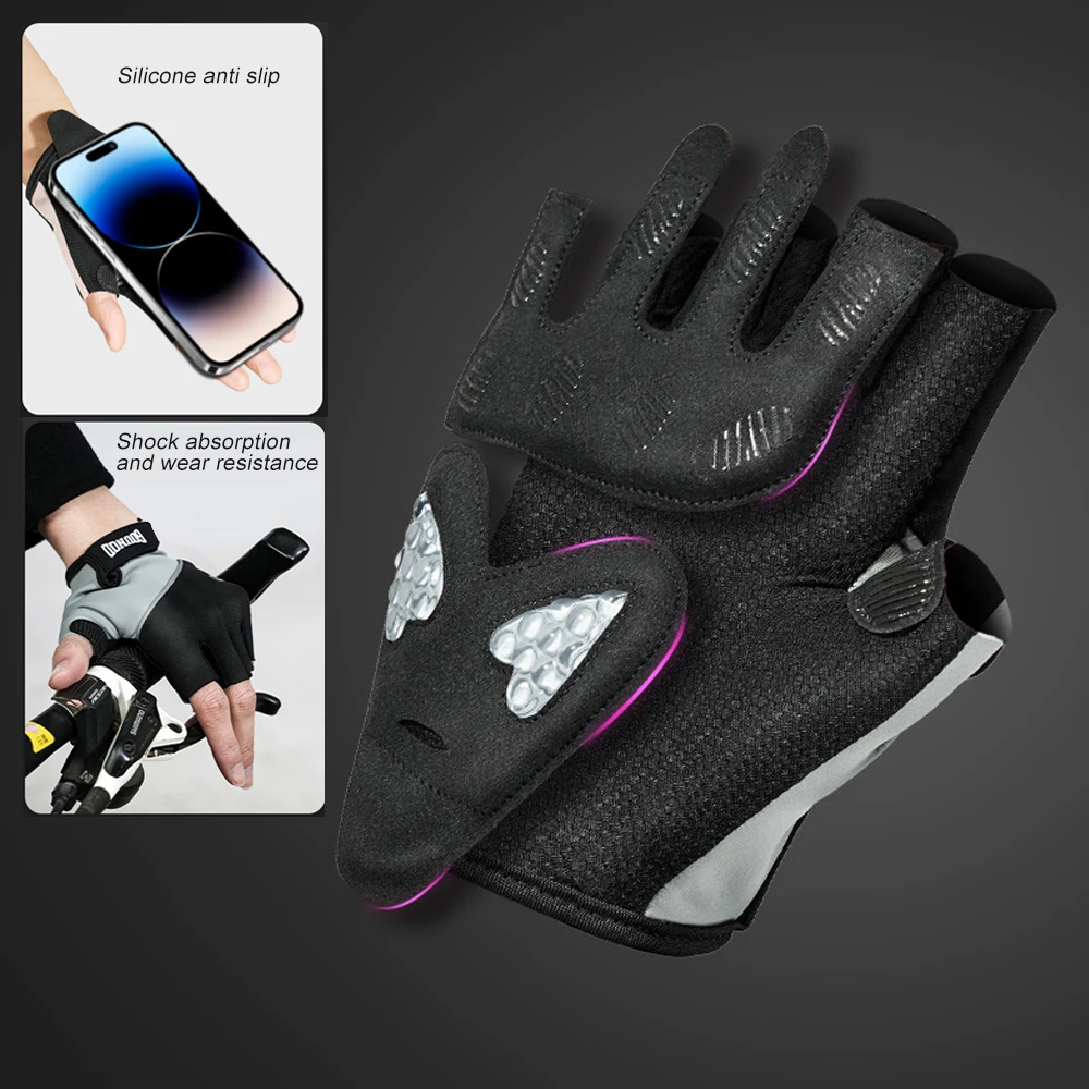 Workout Gloves for Weightlifting Breathable Fitness Gloves for Cycling Exercise Training Climbing Excellent Grip Cushion Pads 5