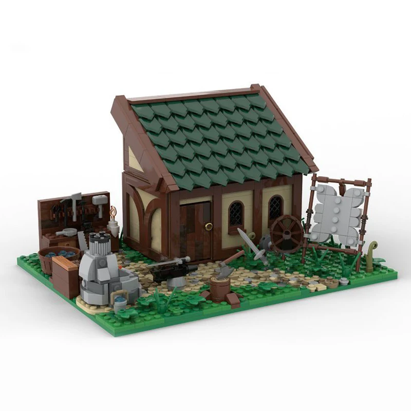 

1041PCS City Hot Selling Street View Moc Medieval Castle Blacksmith house DIY creative ideas Children Toy birthday Gift Blocks