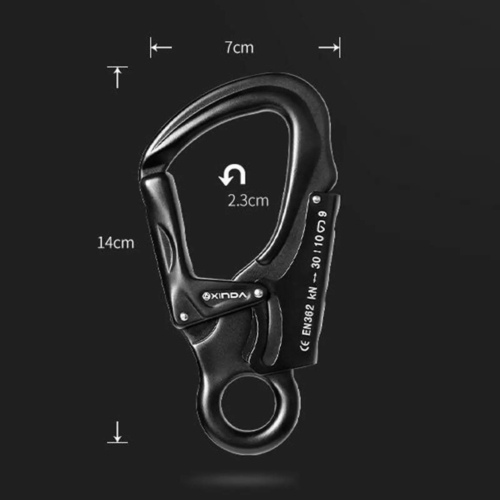 Locking Carabiner Keychain Heavy Duty Hardware for Dog Leash Hiking Camping 6