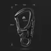 Locking Carabiner Keychain Heavy Duty Hardware for Dog Leash Hiking Camping 6