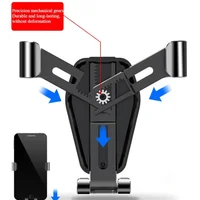 Universal Gravity Auto Phone Holder Car Air Vent Clip Mount Mobile Phone Holder Cell Phone Stand GPS Support For iPhone Samsung - Image 4