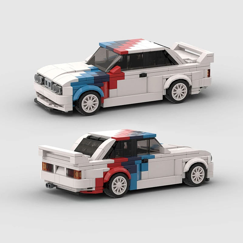 Moc City Car Vehicle Speed Champion Racer ae86 M3 M8 Building Blocks Brick R34 RX-7 Racing Super Technique Creative Garage Toys 3