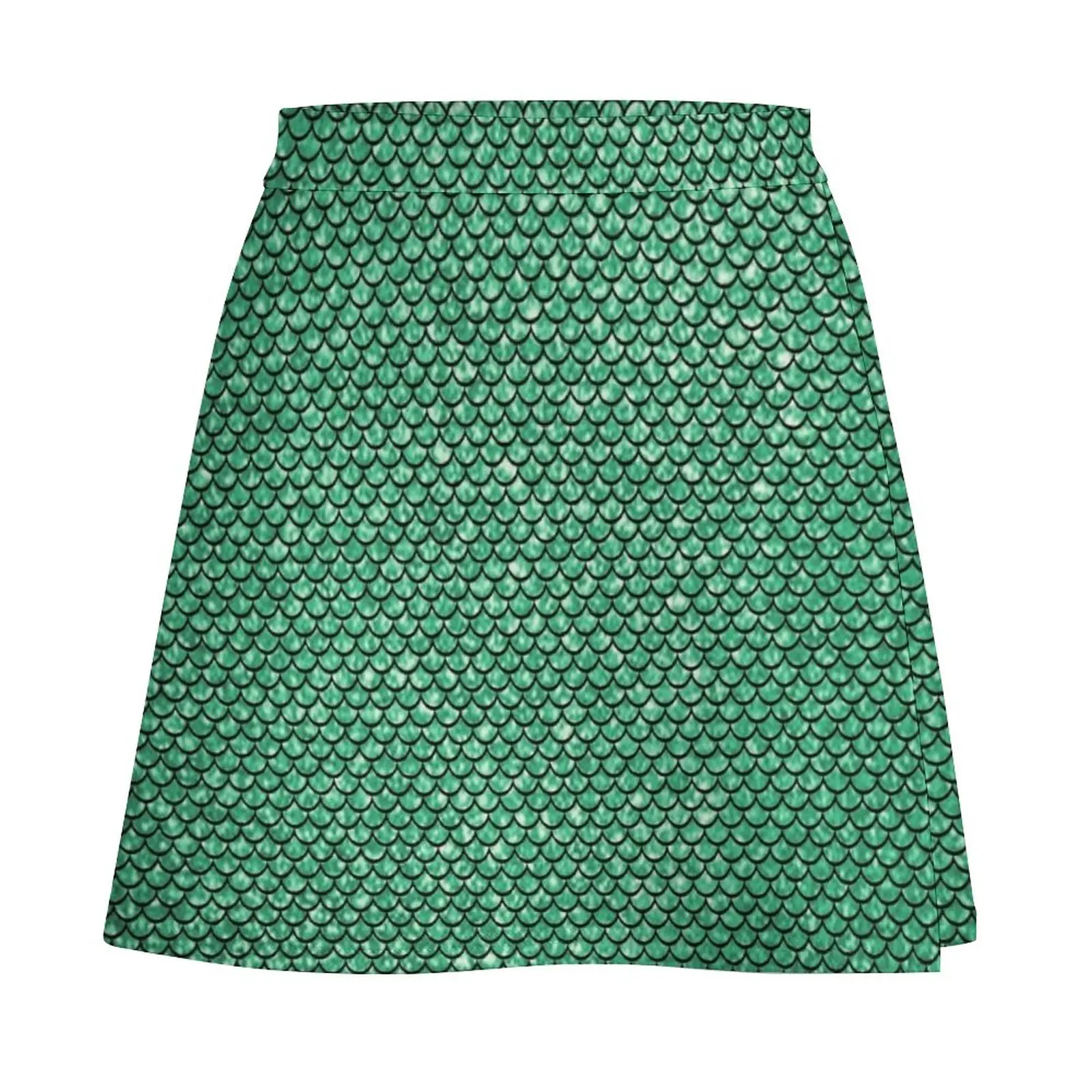 Green Mermaid Mini Skirt Woman short skirt chic and elegant woman skirt women clothes Woman