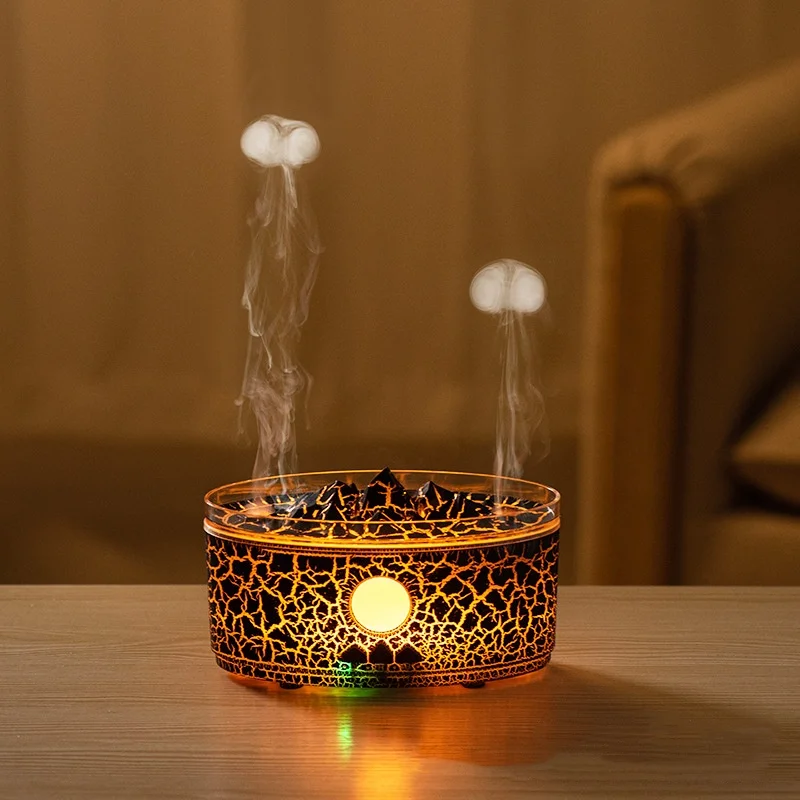 Rain Clouds Aroma Diffuser Zen Raindrops Air Humidifier Essential Oil Diffuser Home Desktop Ultrasonic Sprayer 3 Colors Lamp 5