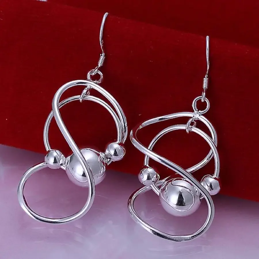 

Noble Elegant Classic Elements Beautiful Fashion Women Silver Color Wedding Earring Jewelry , for Women Hook
