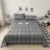 Bonenjoy 100% Cotton Bedsheet Plaid Style Bed Linen Skin-friendly Flat Sheet Soft Sheets drap de lit (Pillowcase Need Order)