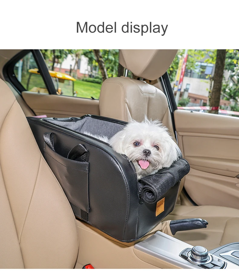 Dog Car Pet Travel Booster for Car Armrest with Safety Hook - PeticaDeals
