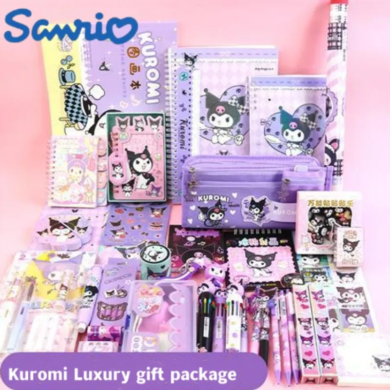 Sanrio Set Di Cancelleria Kawaii Melody Kuromi Cinnamoroll Pompompurin Studenti Pacchetto Regalo Di Cancelleria Deluxe Set Di Forniture Scolastiche
