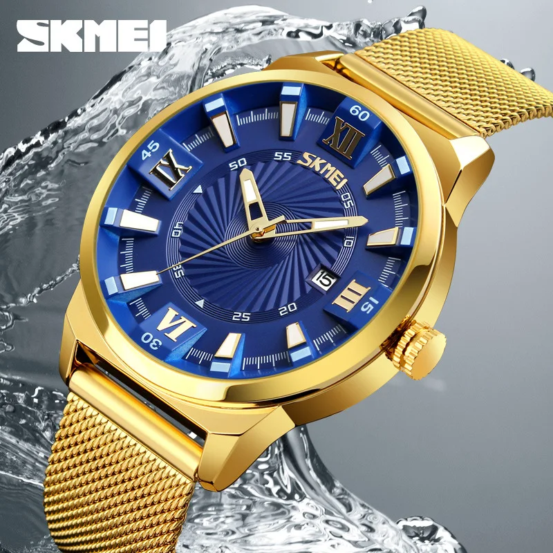 

Skmei Business Men's Quartz Watch Casual Authentic Fashion Men's Watch Steel Belt Quartz Watch