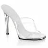 Bikini Competition Shoes Transparent High Heels International Bodybuilding Model Competition Standard Shoes 12cm Heel Slippers 1