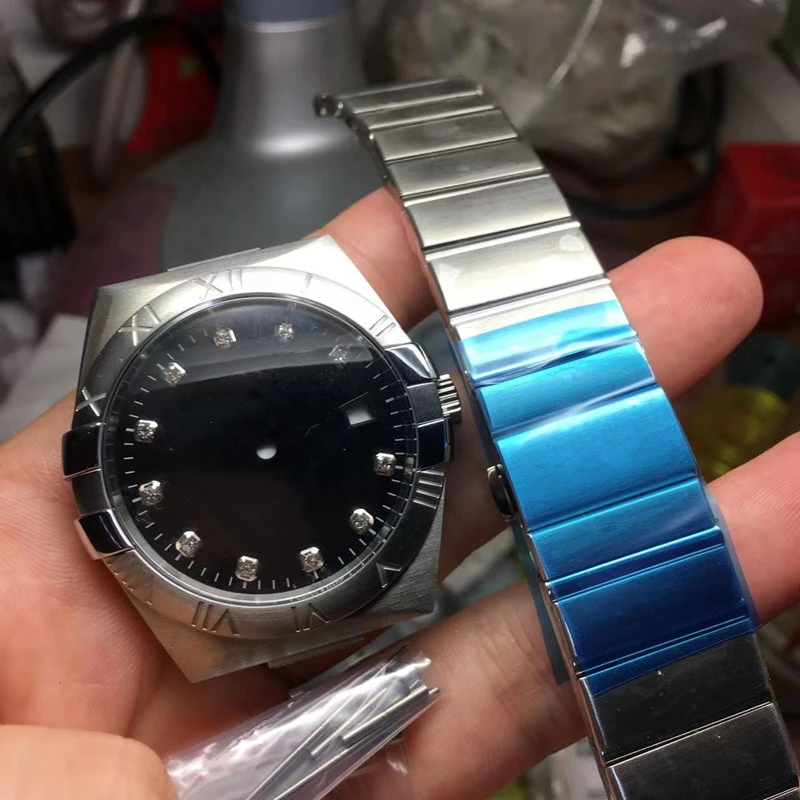 39mm Watch Case Set Dial For Eta28242/2892 Movement Double