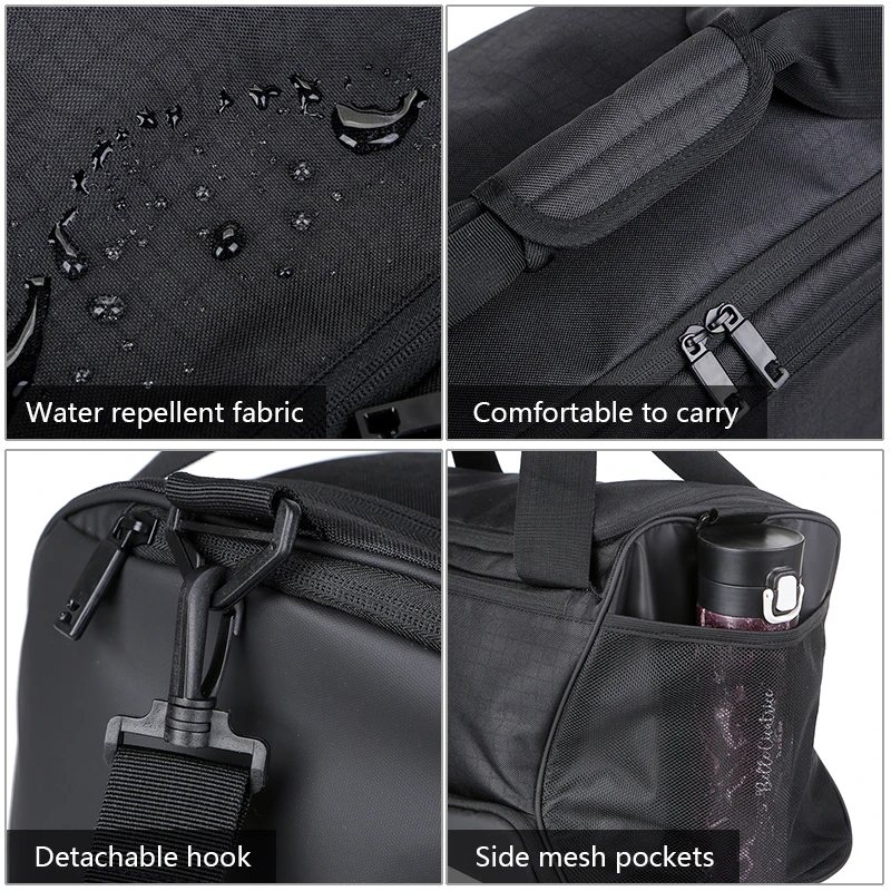 Women's Large Capacity Gym Bag Waterproof Swimming Yoga Bag Portable Sports Weekend Luggage With Print