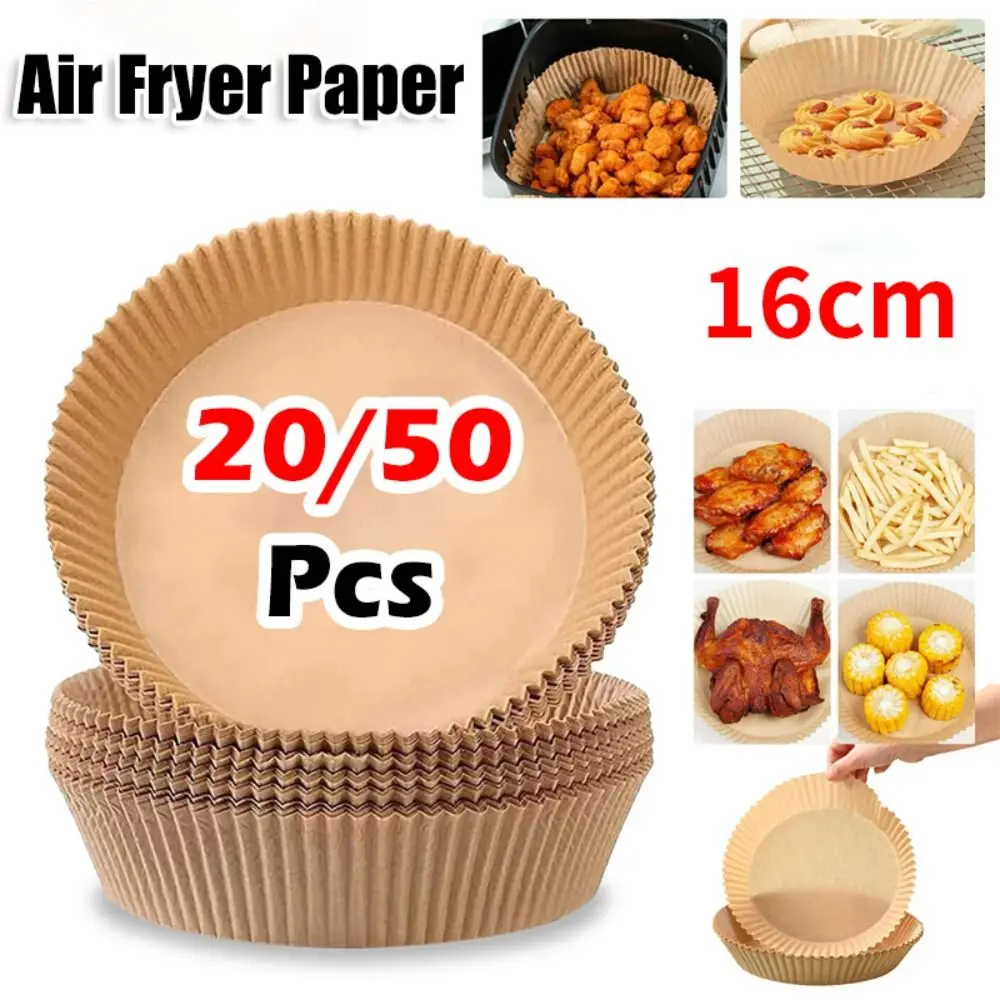 Frying Paper 20/50Pcs New Disposable Air Fryer Paper Non-Stick Waterproof Frying ...