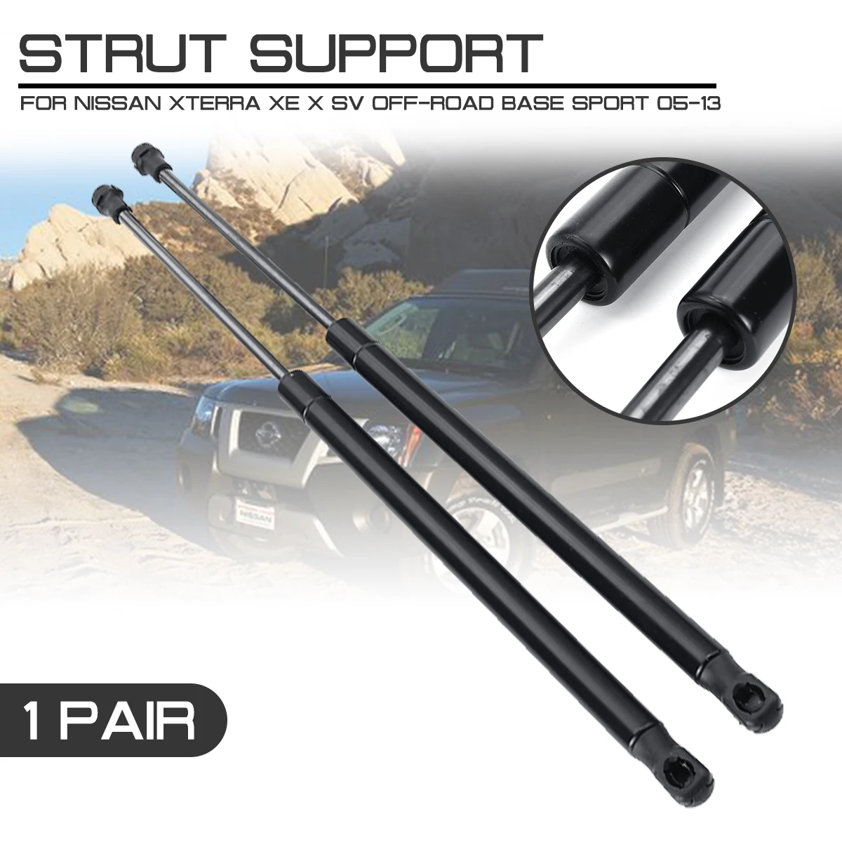 

Rear Trunk Tail Gate Tailgate Boot Gas Spring Shock Lift Struts Support Rod For Nissan Xterra XE X SV Off-Road Base Sport 05-13