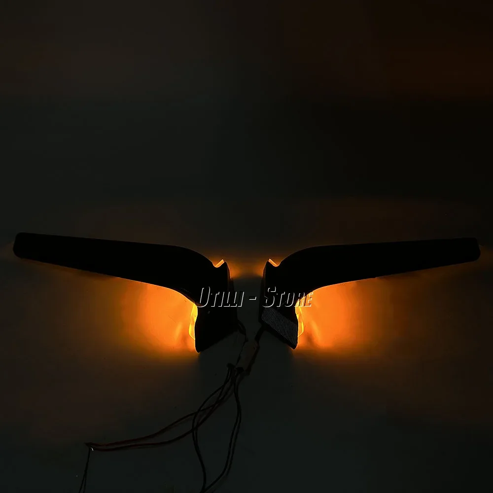 New Motorcycle For Ducati Panigale V2 2020-2023 PANIGALE V4 2019-2022 Rearview Mirrors with LED Rotating Adjustable Wing Mirrors 5