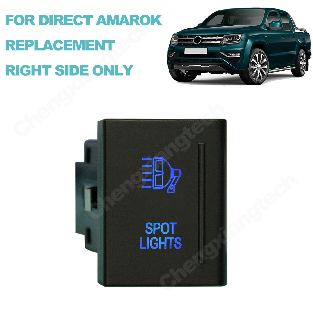 Car Push Switch For Amarok Spot Lights Oem Replacement On Off Blue Led