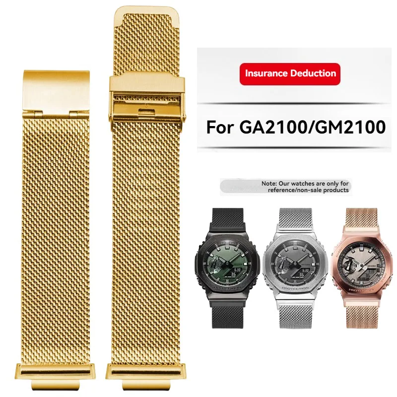 Stainless Steel Mesh Watch Strap - Enhanced Metal Bracelet