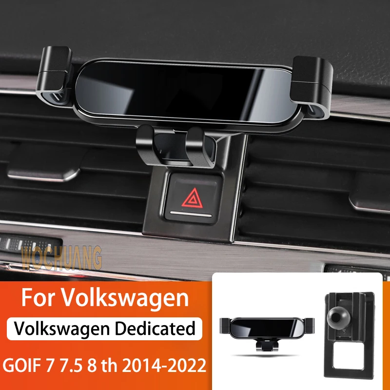 

Car Mobile Phone Holder For Volkswagen VW Golf 7 MK7 2014-2022 360 Degree Rotating GPS Special Mount Support Bracket Accessories