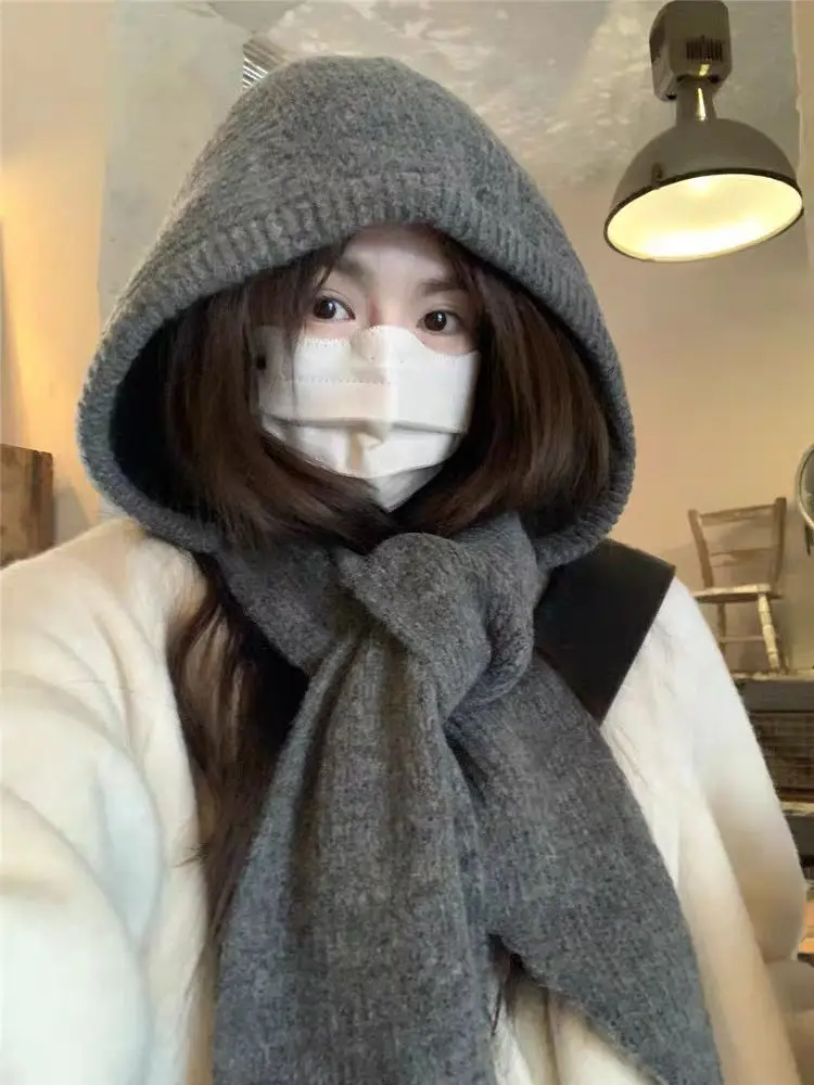 Large bow tie hoodie - gray