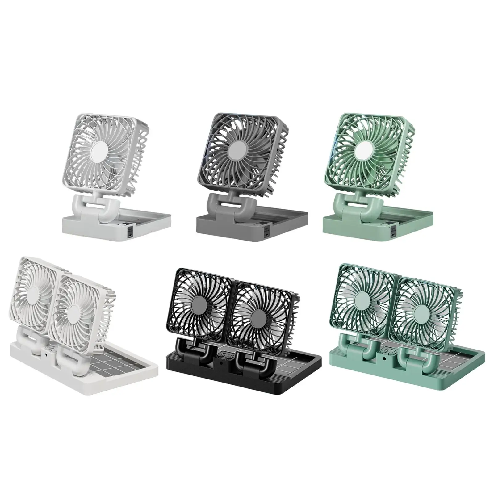 Car Cooling Fan Circulator Multipurpose with Cable USB Electric and Solar Powered Automobile Vehicle Fan for Sedan Truck