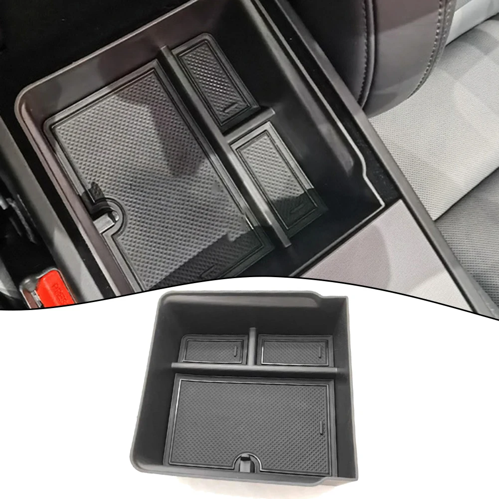 

1pc For Tesla Model 3 Highland 2024 Car Console Armrest Storage Box Black Organizer ABS Panel Interior Accessories Parts