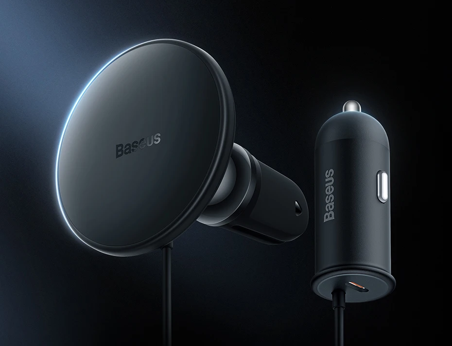 Baseus Car Wireless Charger Holder 40W Fast Charging USB A Type C