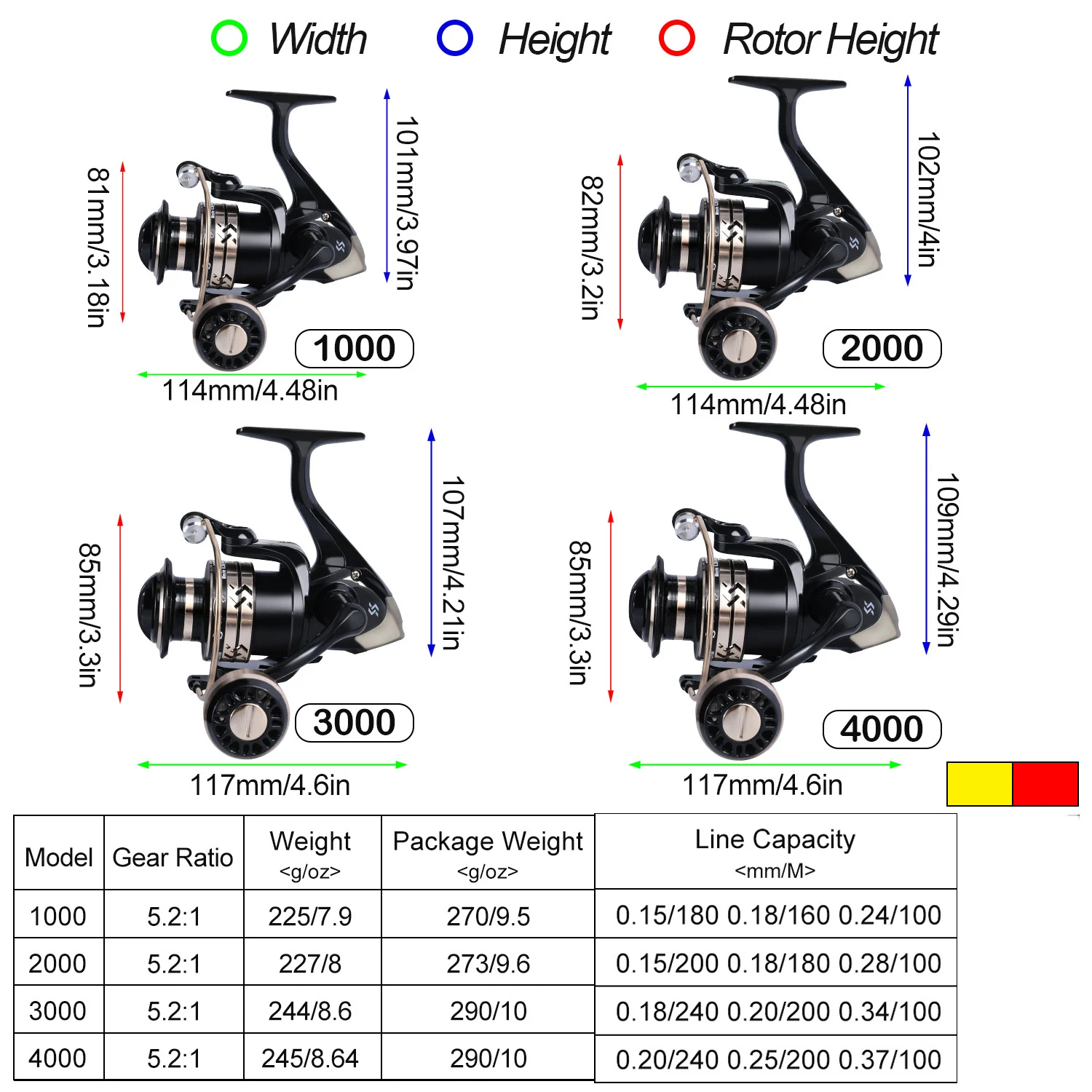 Spinning Fishing Reels Fishing Reels Spinning Fishing Accessory Sougayilang Fishing Reel Metal Spool 1000-4000 Max Drag 10kg EVA/Ball Grip Spinning Reel Saltwater Fresh for Carp Fishing