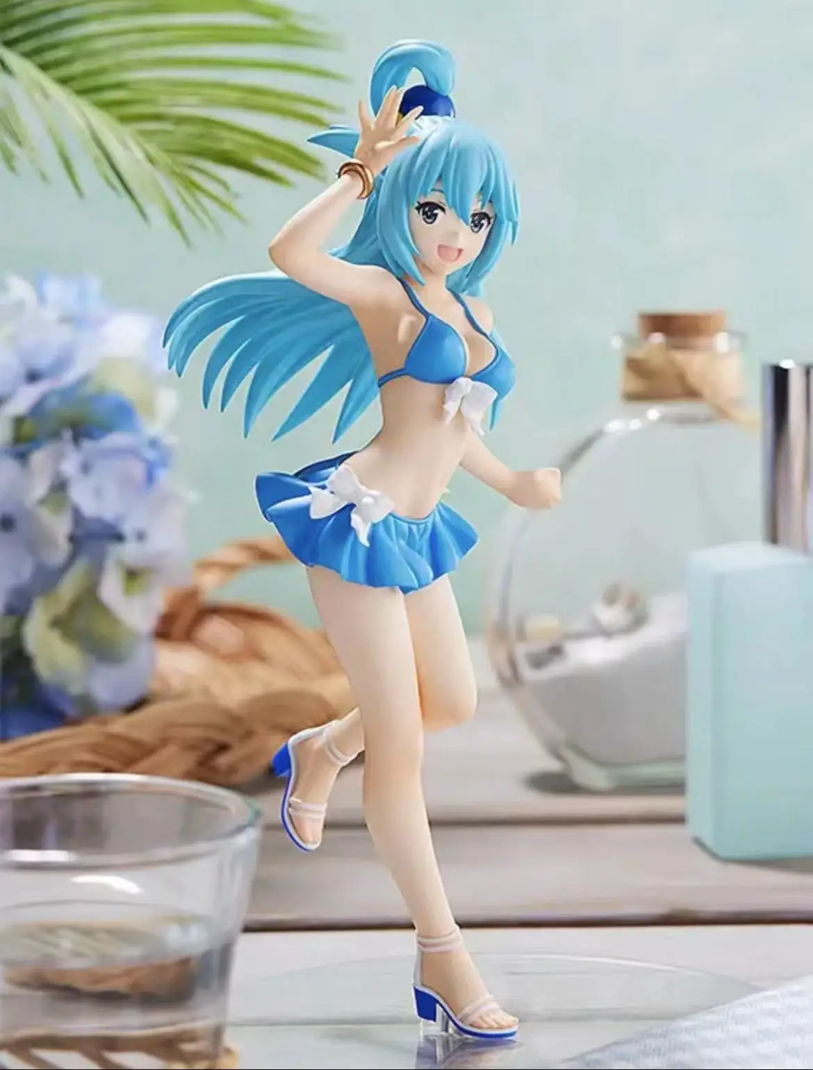 

In Stock 100% Original Phat Anime Figure Konosuba God Blessing on This Wonderful World Aqua Swimsuit PVC Action Figure Model Toy