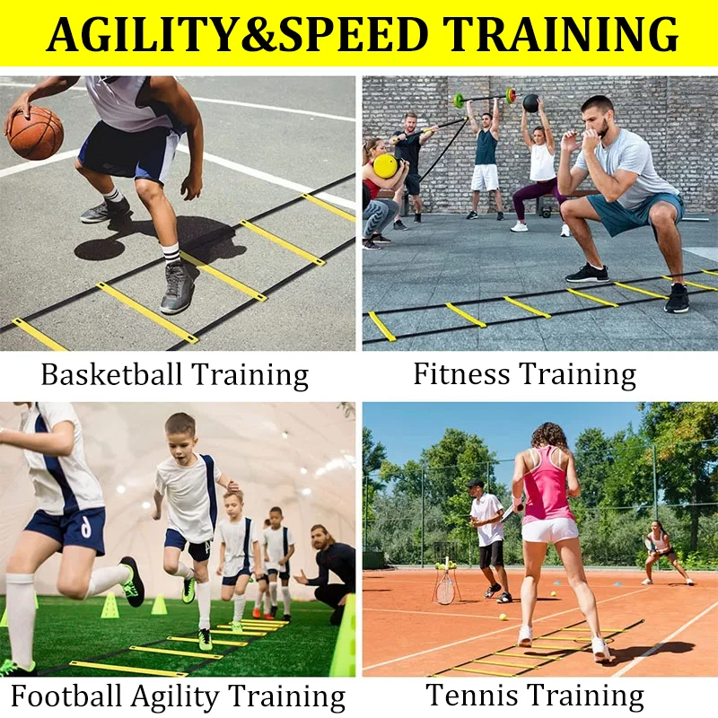 Agility Ladders Nylon Straps Soccer Football Speed Training Equipment Football Accessories