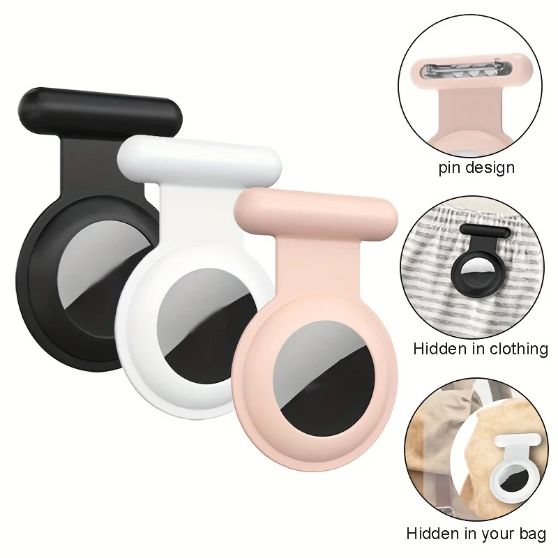 Silicone Holder for Kids Hidden Kids GPS Tracker Holder Case for airtag Hidden holder with pin Air Tags Children Elderly 1pc