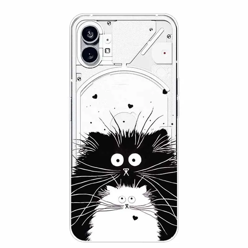 Silicone Soft Cute Transparent Protective Case - Clear TPU Cover