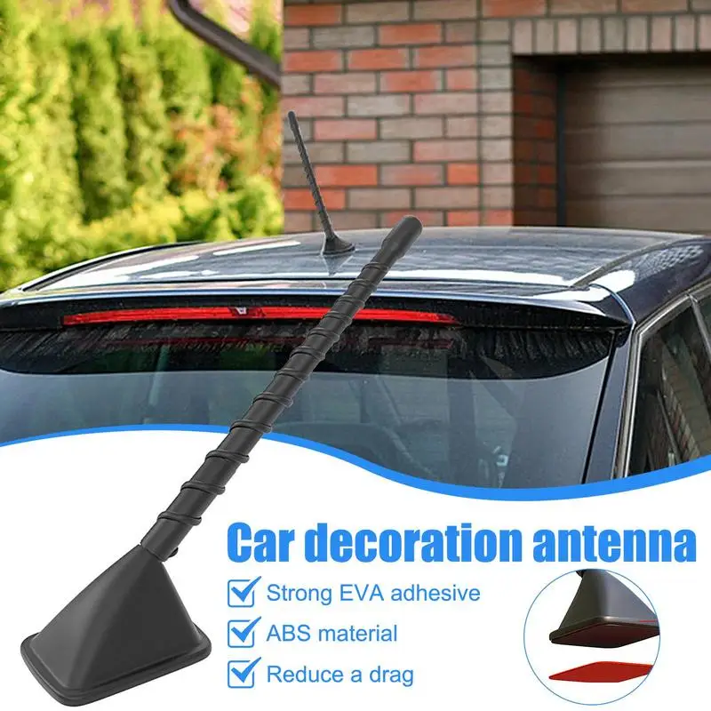 

Universal Car Aerial Self Adhesive Base dummy Antenna Exterior Roof decorative Antenna auto exterior decor styling accessories
