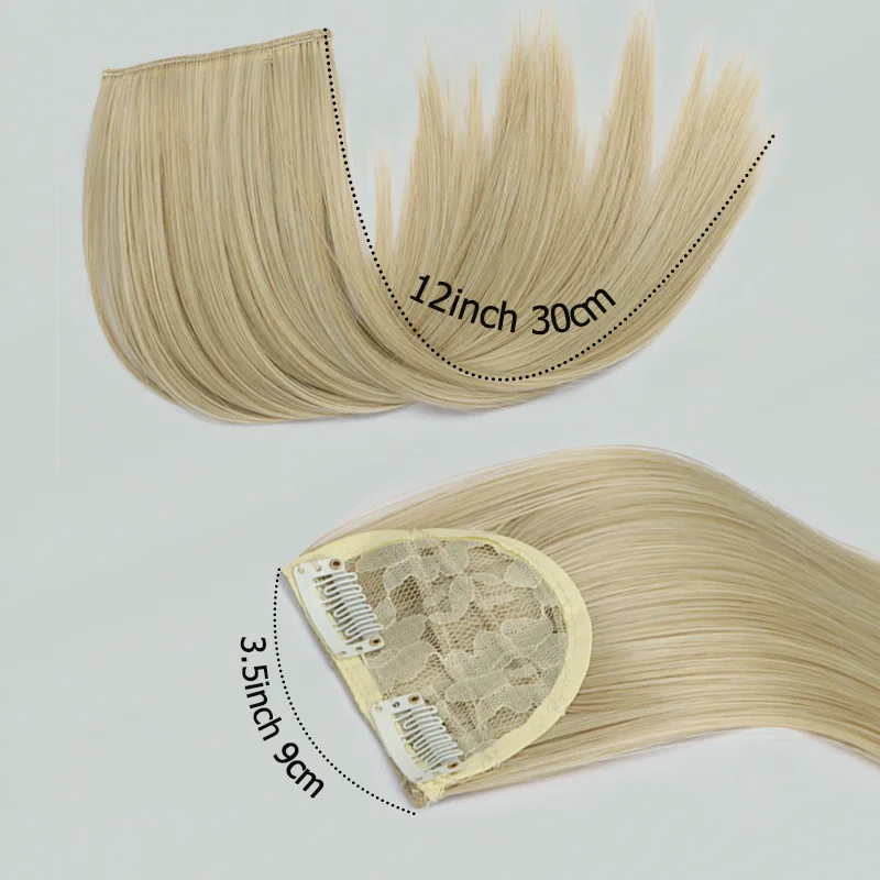 Synthetic Hair Pads 12Inch  Clip In Hair Extensions Natural Invisible Hair Piece Thinning Hair Adding Hair Cushion