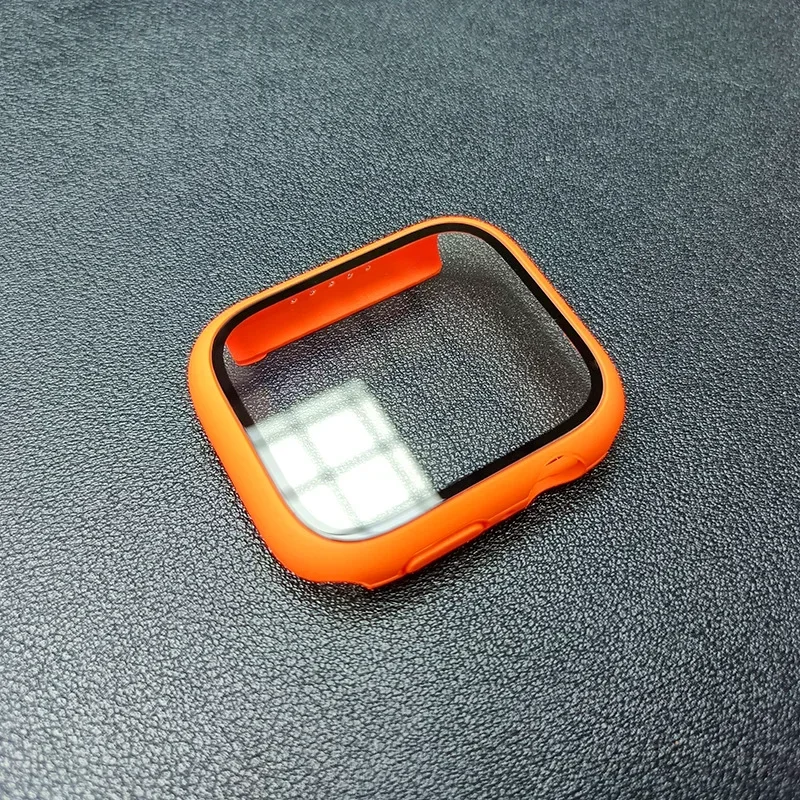 Premium Tempered Glass & Protective Case Set for Apple Watch - Screen Protector & Bumper Accessories