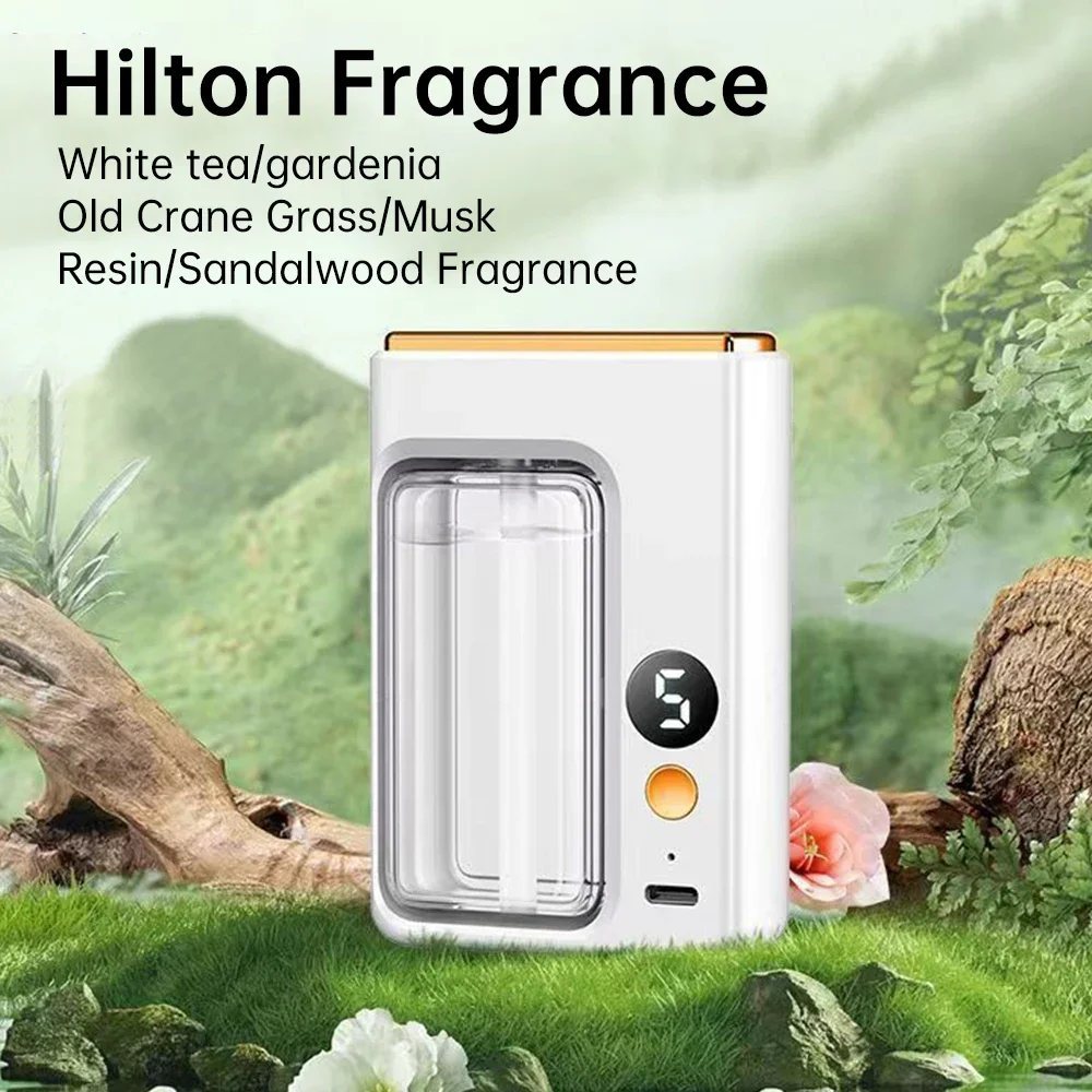 Automatic Diffuser Aromatherapy Machine Car Perfume with Display Essential Oil Humidifier Bathroom Deodorization Air Freshener